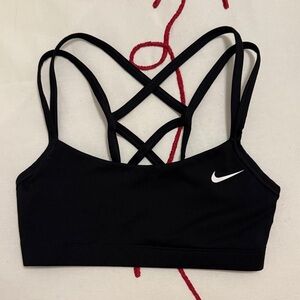Black Nike Sports Bra Size Adult XS Strappy Back